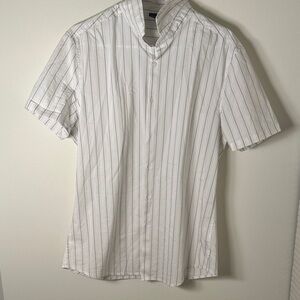 ASOS White Pinstripe Casual Shirt